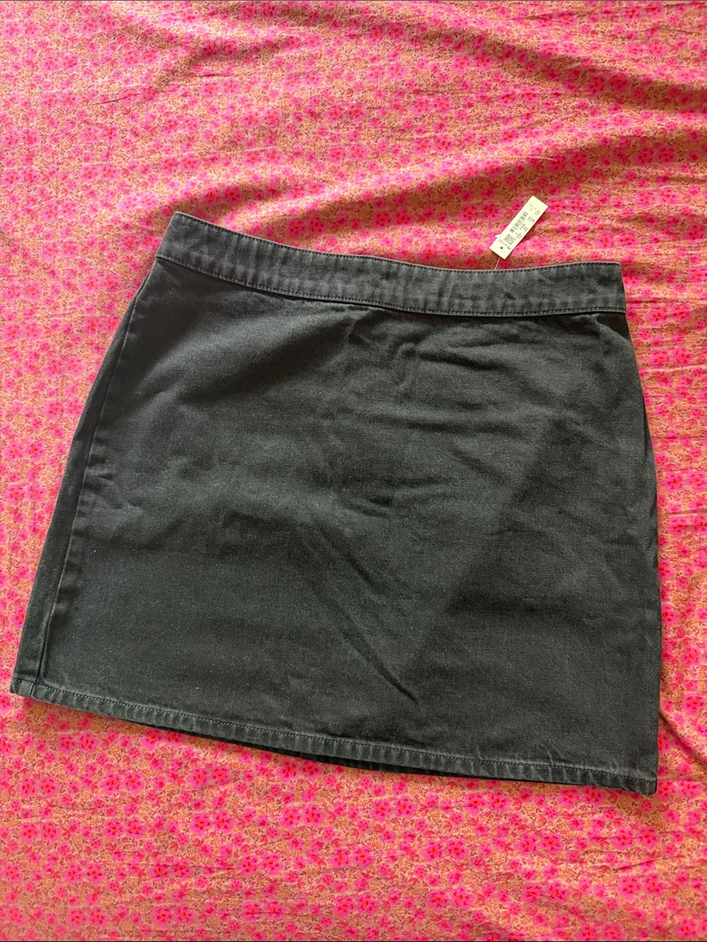 Madewell Black Denim Women's A-Line Mini Skirt
